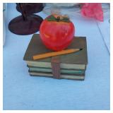 Variety of Small Home Decor Items - Small Framed Shells, Carved Double Bowl, Planter, Small Shoe, Small Carved Wood Shoe and More