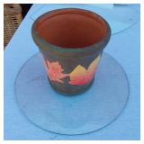 Variety of Small Home Decor Items - Small Framed Shells, Carved Double Bowl, Planter, Small Shoe, Small Carved Wood Shoe and More