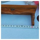 Variety of Small Home Decor Items - Small Framed Shells, Carved Double Bowl, Planter, Small Shoe, Small Carved Wood Shoe and More