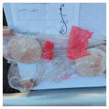 Variety of Small Home Decor Items - Small Framed Shells, Carved Double Bowl, Planter, Small Shoe, Small Carved Wood Shoe and More