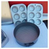 Vintage Cow Butter Dish, Muffin Tins, Cake Pan and More