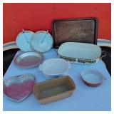 Pampered Chef Baking Dish, Heart Shaped Dish, Round Dish and Other Bake/Cookware