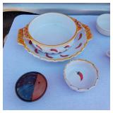 Variety of Glassware, Stoneware Kitchen and Serving items