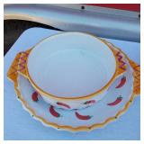 Variety of Glassware, Stoneware Kitchen and Serving items