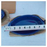 Rarebit Cobalt Blue Glaze Plates Item # RL40-012, Box of 3 Dozen Plates - Uncounted