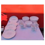 Dinner Set including Plates and Mugs with Fun Sayings on Them