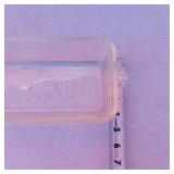 Glass Bakeware Loaf Pans, Measuring 8.5" x 4.5" each