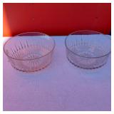 Crystal Bowls with Decorative Cut Glass Design, Measurement 9 Inches Diameter