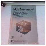 Small Elite Gourmet Programmable Small Food Dehydrator 10" Wide, 8 1/4" Tall