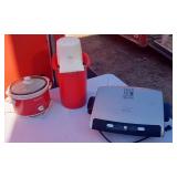 Proctor Silex 1.5 Quart Slow Cooker, Rival Ice Cream Maker, George Foreman Lean Mean Fat Grilling Machine
