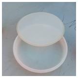 Lot of Plastic Food Storage Containers including Various Sizes and Types, Some with Lids