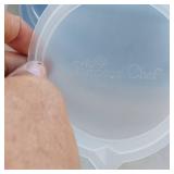 Lot of Plastic Food Storage Containers including Various Sizes and Types, Some with Lids