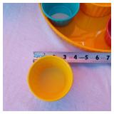 Vintage Texas Ware Bowl, Colorful Serving Dishes, Mixing Bowl