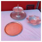 2 Tiered Cake Stand and Serving Dishes