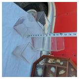 Unique Glass Vases, Shell Collection in Cabinet, Betta Double Tank, Glass Fish Bowl of Shells