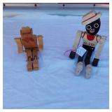 Folk Art Dancing Men - Cowboy Made in Columbia Carpenter Shop