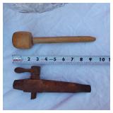 Stonewear Bean Pot, Silverwear and other items