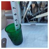 Stonewear Bean Pot, Silverwear and other items