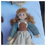 Lot of Porcelain and Other Dolls