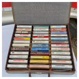 Lot of Cassette Tapes and Case Including Mamas and Papas, Marty Robbins, Oak Ridge Boys, Bad Company, Winger and More