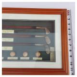 Golf Displays with Replica Vintage Golf Clubs and Balls