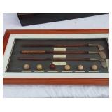 Golf Displays with Replica Vintage Golf Clubs and Balls