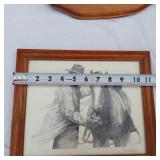 Picture Frames and Various Wall Art Including Loons, Cowboys and More