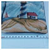 Lot of 4 Lighthouse Throw Pillows