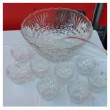 Punch Bowl and Serving Dishes