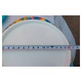 Colorful Serving Platters and Bowls - Plastic