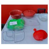 Rachel Ray 3 Quart and 2 Quart Dutch Ovens or Casserole Pots (1 is missing a lid) and Other Kitchen Items