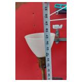 Matching Pair of Vintage Brass Lamps with Lions on the Side