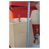 Brass Table and Floor Lamps