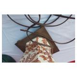 Lot of 3 Different Vintage Table Lamps - Oil Lamp Design, Artsy Green, Colorful Lamp with Brass Like Base