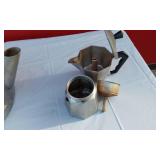 Junior Express Mocha Pot and Aluminum Tea or Coffee Kettle