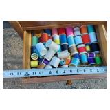 Sewing Table with Drawers of Thread and Other Sewing Supplies, Huge Selection of Sewing patterns