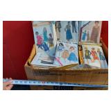 Sewing Table with Drawers of Thread and Other Sewing Supplies, Huge Selection of Sewing patterns