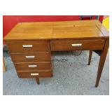 Sewing Machine Table with Sewing Machine and Supplies