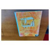 Sewing Machine Table with Sewing Machine and Supplies