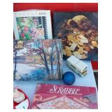 Puzzles (uncounted), Lincoln Logs, Raquetball Racket