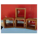 Wooden Display Shelves/Boxes - 7" Deep, 10" tall