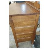 Vintage Mission Style 3 Drawer Dresser with  Swivel Mirror