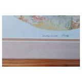 Lot of 3 Limited Edition Signed Barbara Boyer Untiedt Framed Art: Monday Morning, Hollyhock Dolls, Dandelion Time