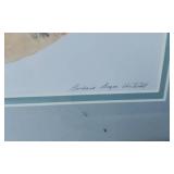 Lot of 3 Limited Edition Signed Barbara Boyer Untiedt Framed Art: Monday Morning, Hollyhock Dolls, Dandelion Time