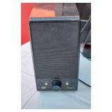 Small TV and Rocketfish Speakers