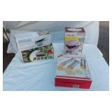 New in Package Potato Ricer, Canape Bread Molds, Baby Cakes, Nicer Dicer Plus