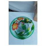 10" Tall Decorative Glass Top Bird Feeder