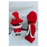 Animated Santa Claus and Mrs. Claus Figurines with Lights