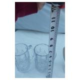 Lot of Glass Mugs and Holiday Themed Mugs