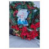 Holiday Wreaths and Decorations including Garland and Tablecloths